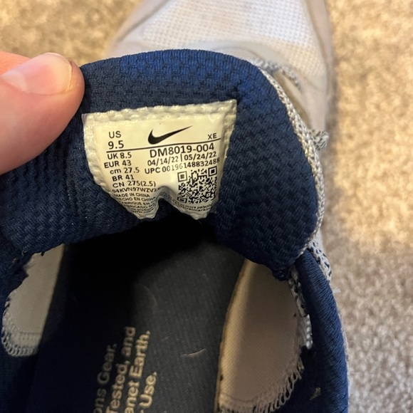 Mens Nike ACG Lowcate Wolf Grey and Navy Size 9.5 - Picture 12 of 13